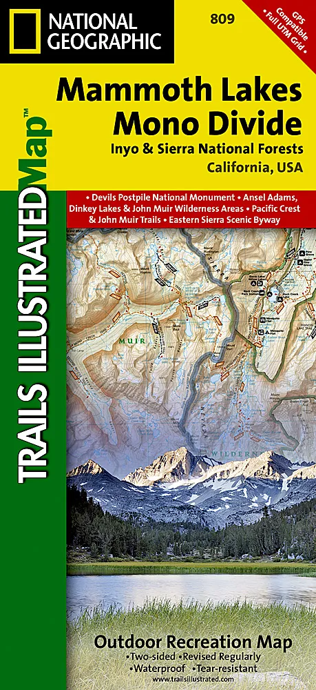 National Geographic - Trails Illustrated Maps - Mammoth Lakes
