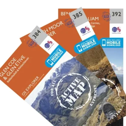 OS Explorer Active Map Set - Ben Nevis