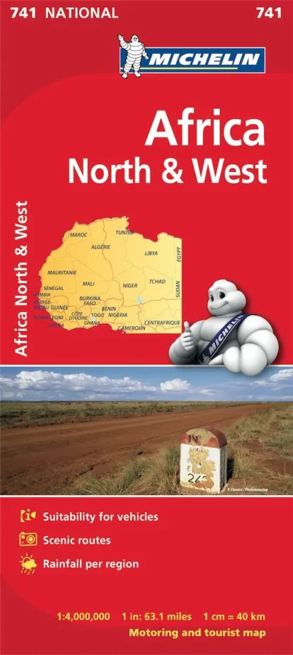 Michelin National Map - 741-Africa North & West