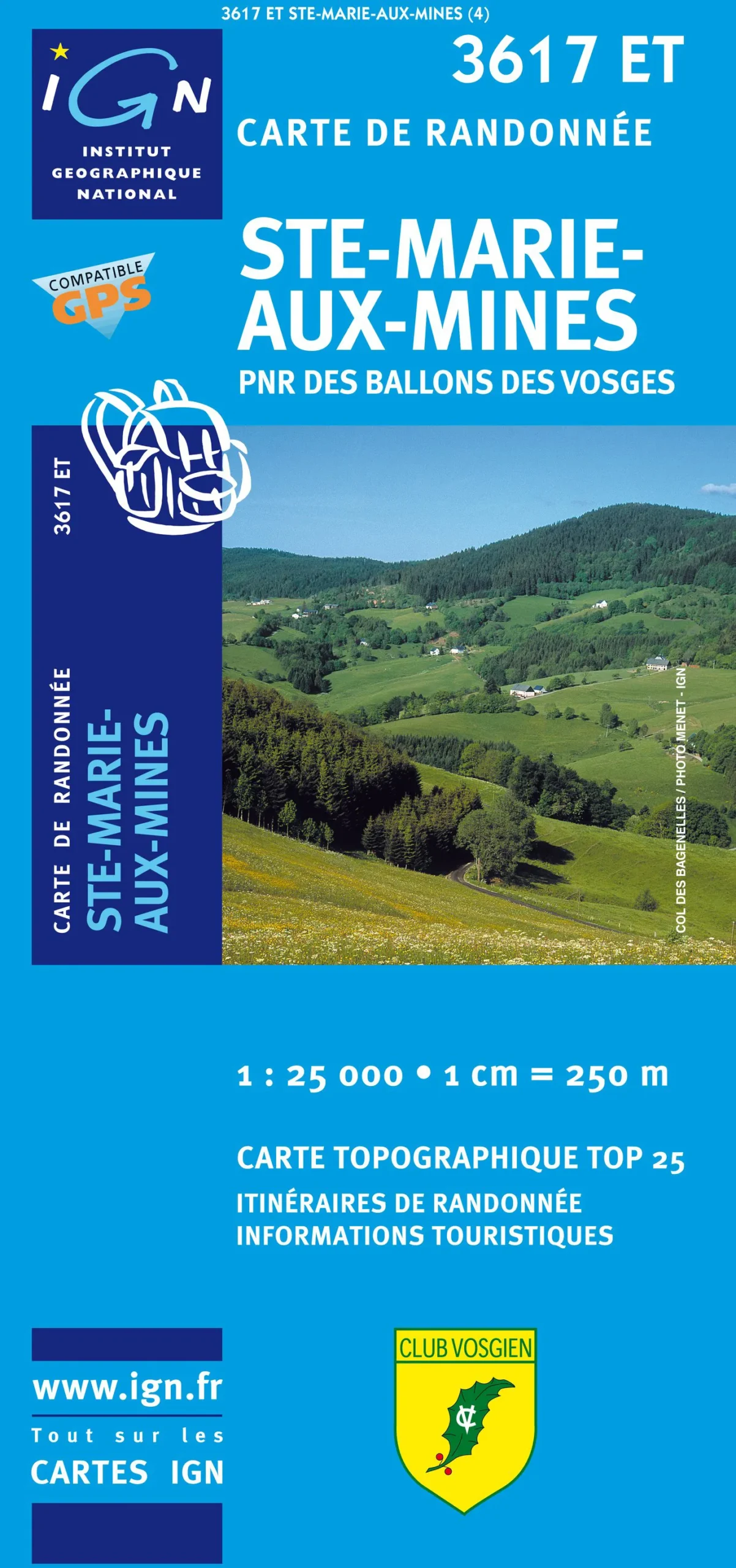 IGN Top 25/Bleue - Ste-Marie-aux-Mines / PNR des Ballons des Vosges