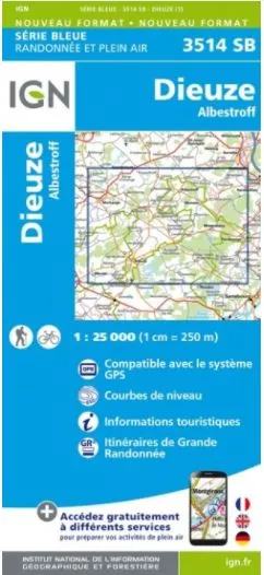 IGN Top 25 - Serie Bleu - Dieuze / Albestroff 3514 - Image 2