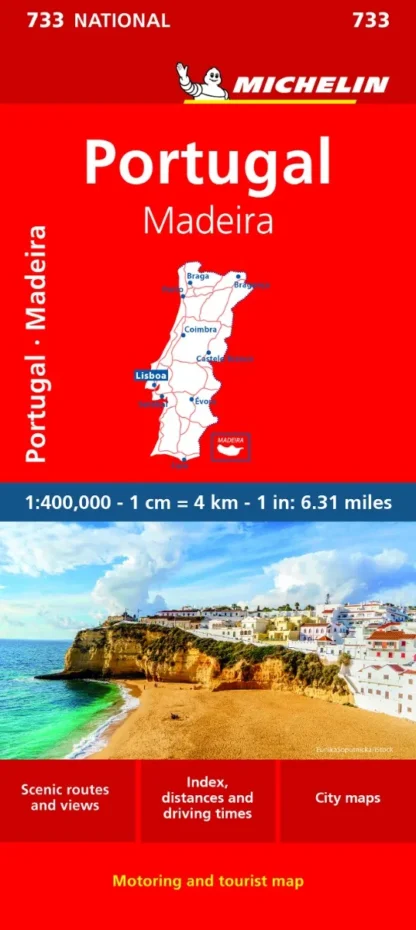 Michelin National Map - 733-Portugal & Madeira