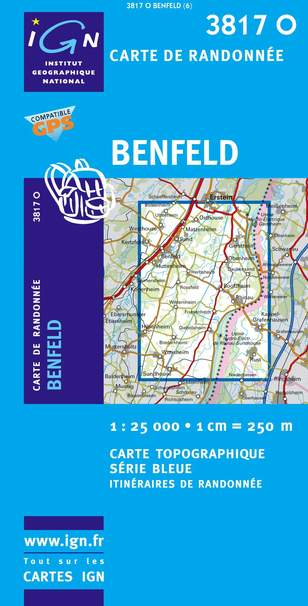 IGN Top 25/Bleue - Benfeld