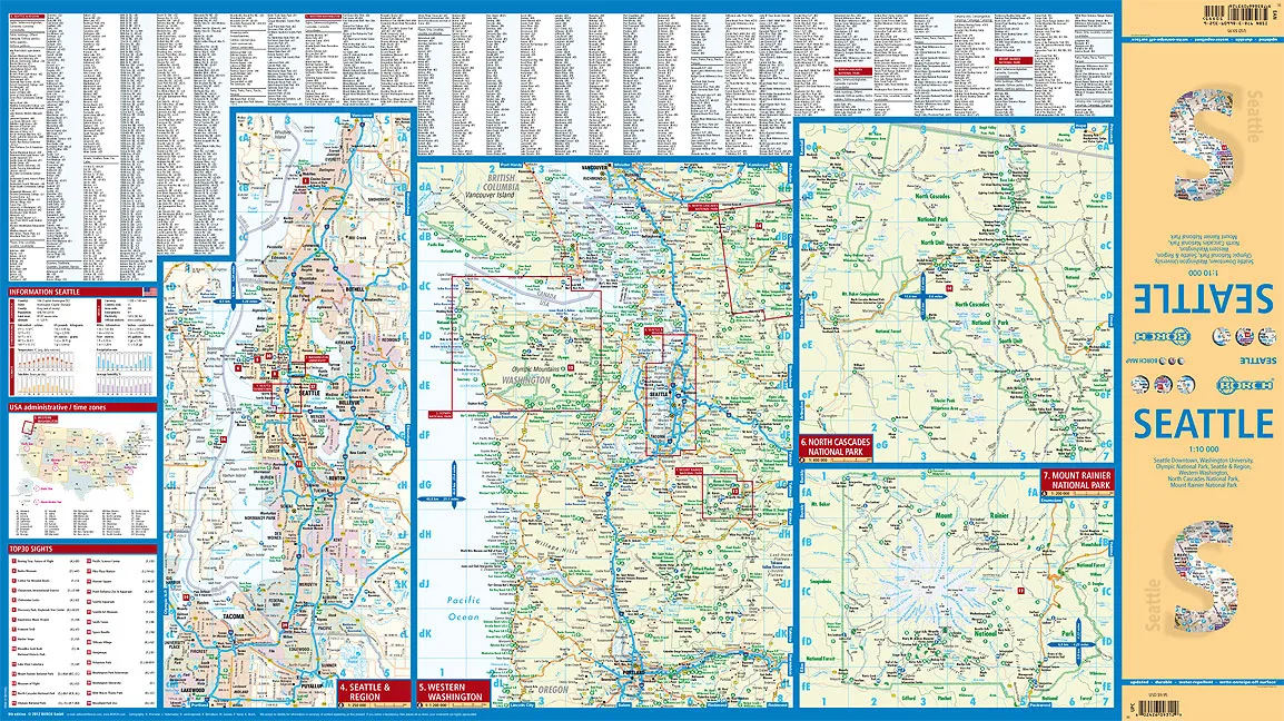 Borch City Map - Seattle - Image 2