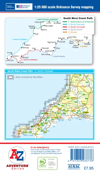A-Z Adventure Atlas - South West Coast Path North Cornwall (2) - Image 2