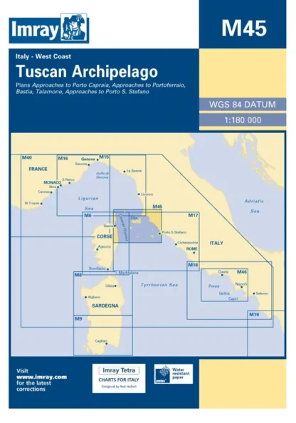 Imray M Chart - Tuscan Archipelago (M45)