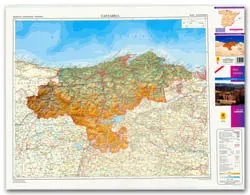 CNIG Spanish Autonomous Region Series Map - Cantabria