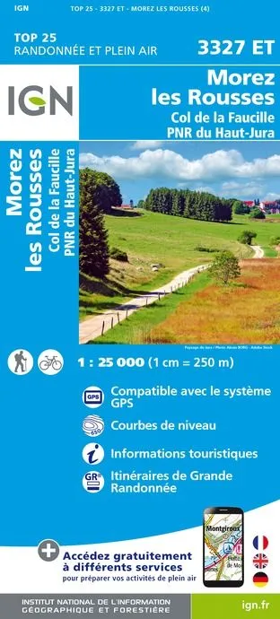 IGN Top 25 - Morez / Les Rousses / Col de La Faucille