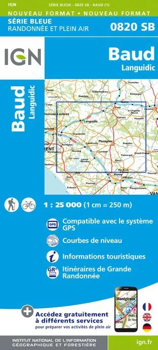 IGN Top 25 - Serie Bleu - Baud - Languidic 820 - Image 2