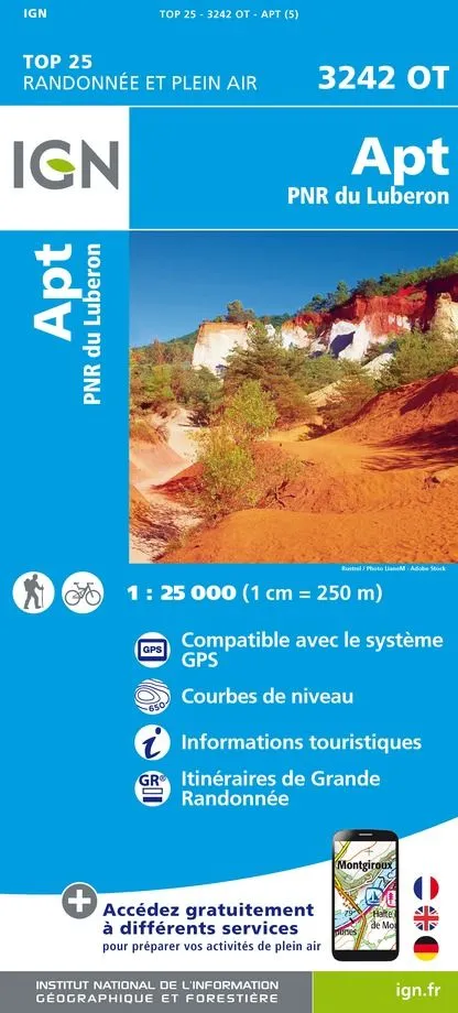 IGN Top 25 - Apt / PNR Luberon