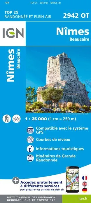 IGN Top 25 - Nîmes / Beaucaire - Image 2