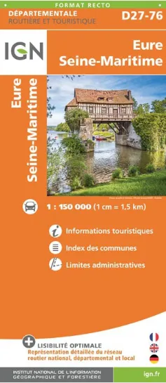 IGN Departmental - Eure - Seine-Maritime - D27-76 - Image 2