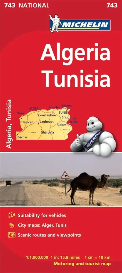 Michelin National Map - 743-Algeria/Tunisia