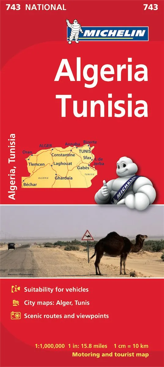Michelin National Map - 743-Algeria/Tunisia