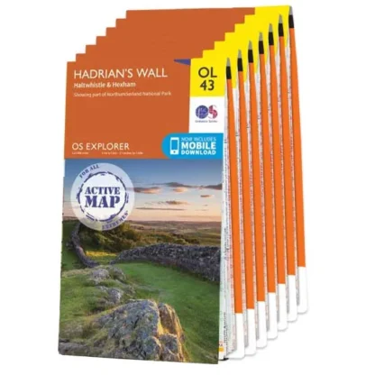 OS Explorer Active Map Set - Hadrian's Wall Path