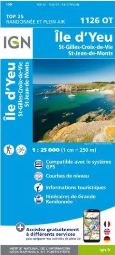 IGN Top 25 - Ile d'Yeu / St-Gilles-Croix-de-Vie / St-Jean-de-Monts - Image 2