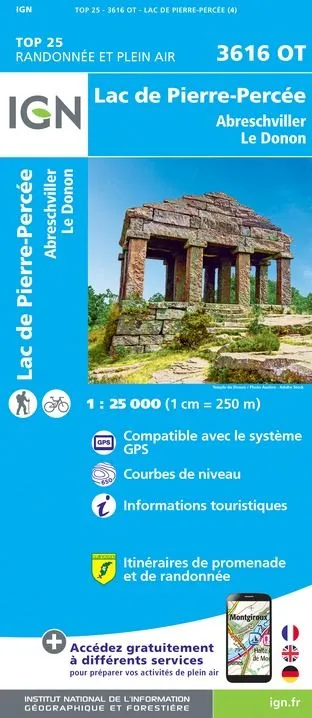 IGN Top 25 - Lac de Pierre-Percée / Abreschwiller / Le Donon