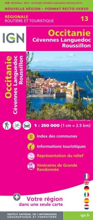 IGN Regional - Occitanie - Cevennes - Languedoc - Roussillon