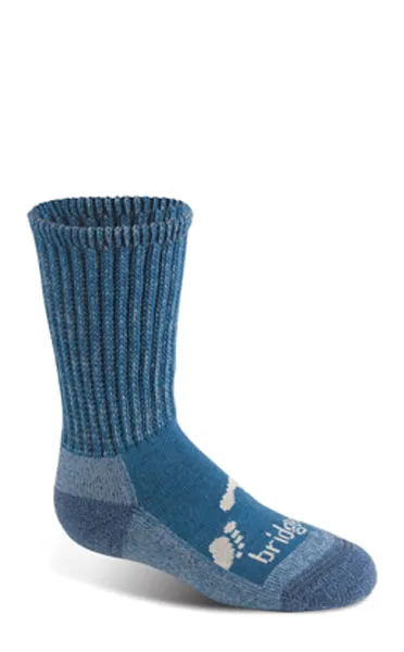 Bridgedale HIKE All Season Merino Comfort Boot Junior Socks - Medium Storm Blue (1-3) - Image 2