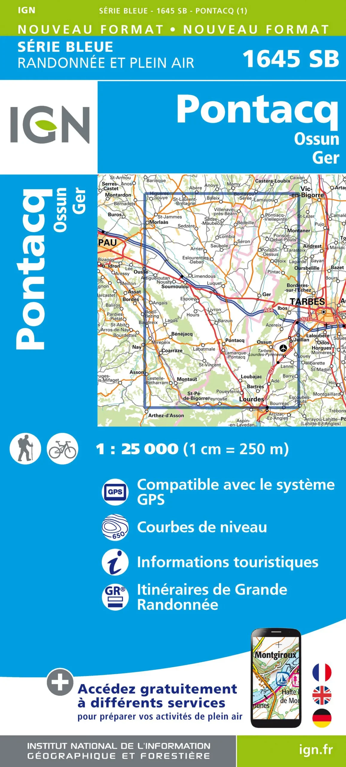 IGN Top 25 - Serie Bleu - Pontacq / Ossun / Ger 1645 - Image 2