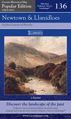 Cassini Popular Edition - Newtown & Llanidloes (1920-1923)