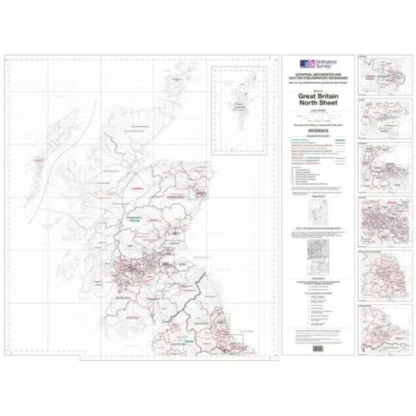 OS Admin Boundry Map - GB North