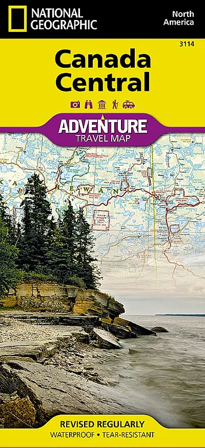 National Geographic - Adventure Map - Canada Central