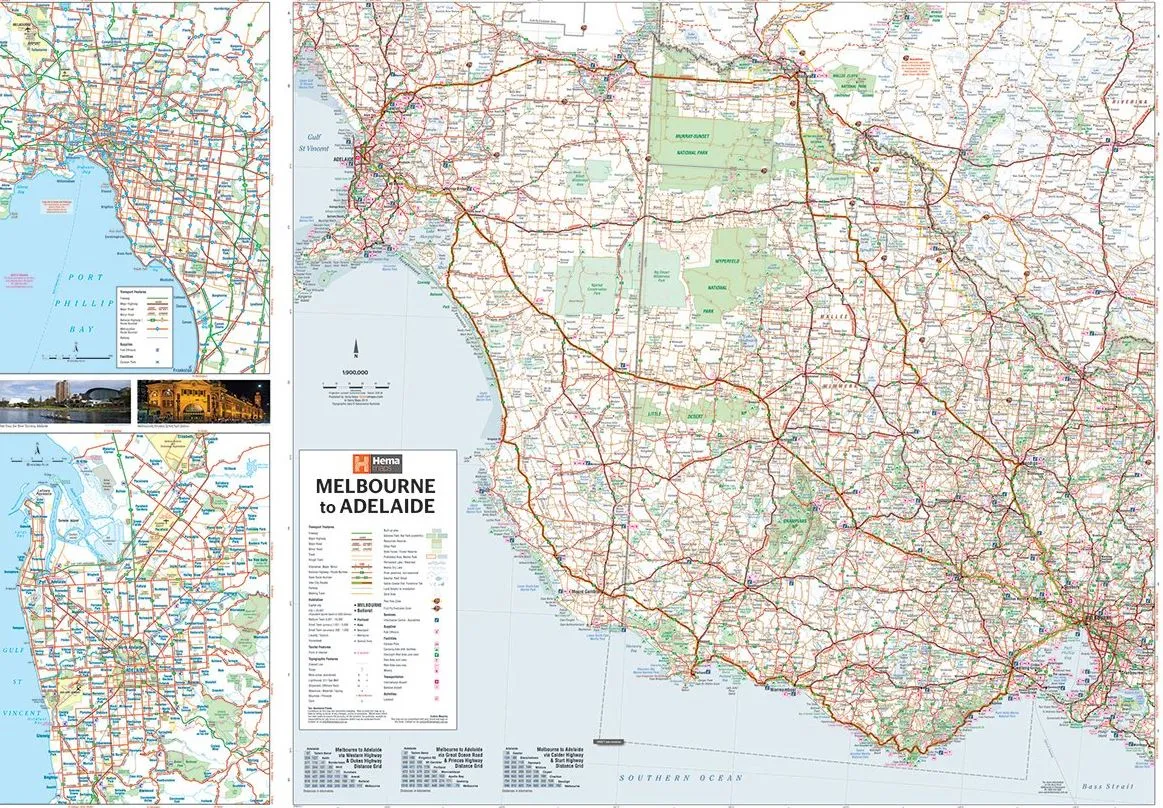 Hema Regional Map - Melbourne To Adelaide - Image 2