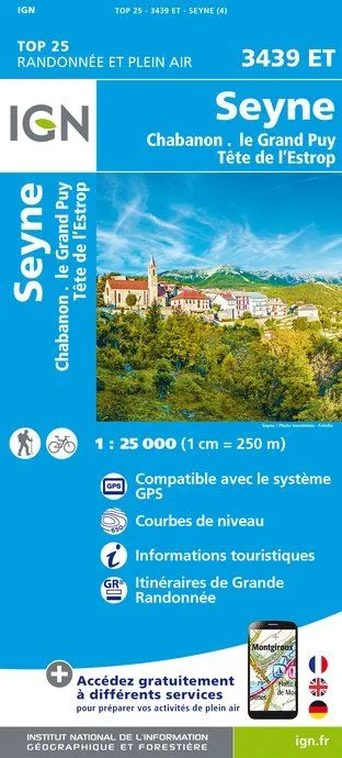IGN Top 25 - Seyne / Chabanon / Grand Puy / Tête de l'Estrop