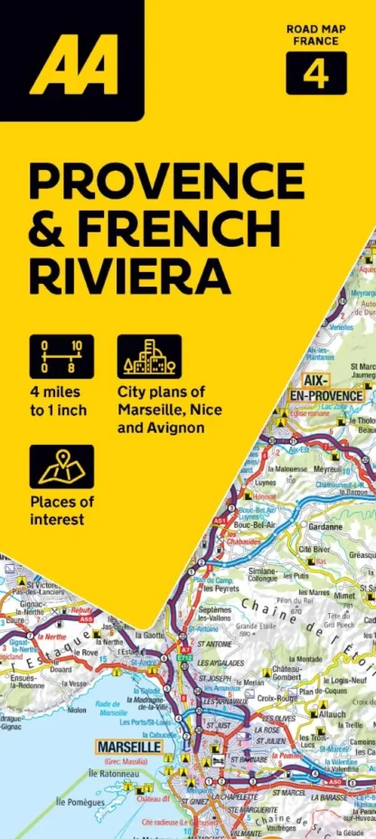 AA - Touring Map France - Provence & French Riviera
