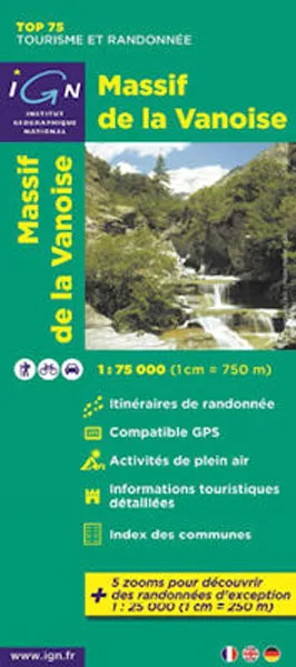 IGN Top 75 - Massif de la Vanoise