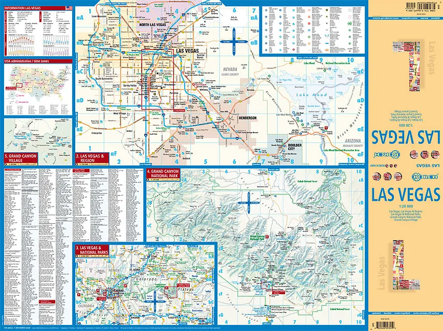 Borch City Map - Las Vegas/Grand Canyon - Image 2