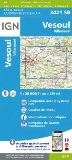 IGN Top 25 - Serie Bleu - Vesoul / Villersexel 3421
