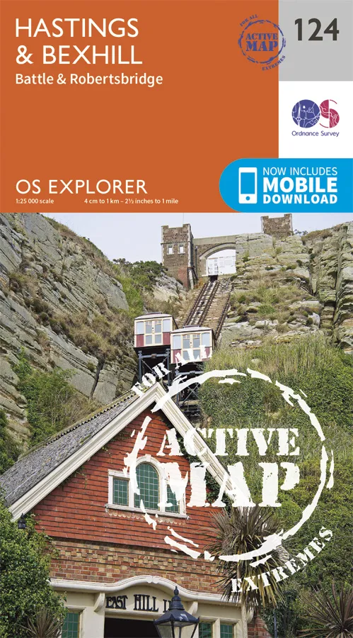OS Explorer Active - 124 - Hastings & Bexhill
