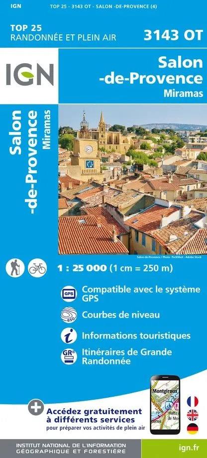 IGN Top 25 - Salon-de-Provence / Miramas