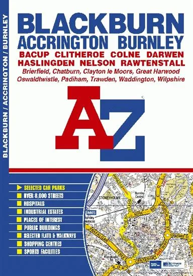 A-Z Street Atlas - Blackburn & Burnley