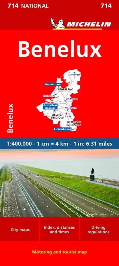 Michelin National Map - 714-Benelux