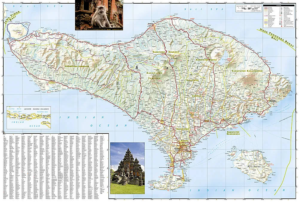 National Geographic - Adventure Map - Bali/Lombok.Komod - Image 2