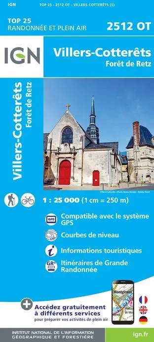 IGN Top 25 - Villers-Cotterêts / Forêt de Retz