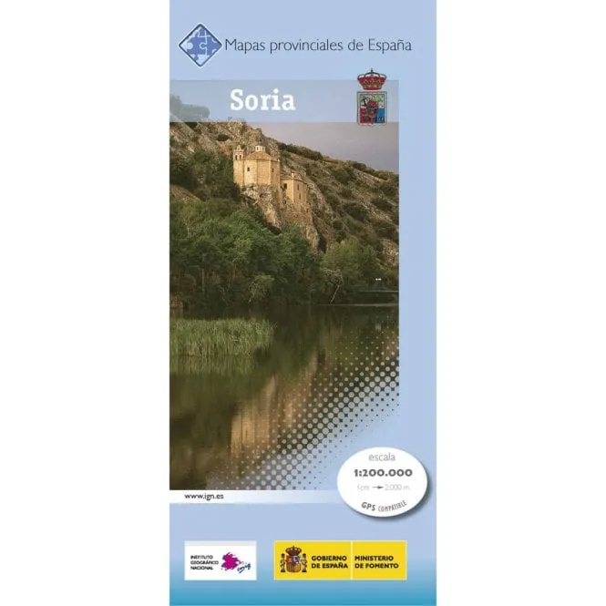 CNIG Spanish Provincial Road Maps (1:200k) - Soria