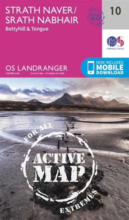 OS Landranger Active - 10 - Strathnaver, Bettyhill & Tongue