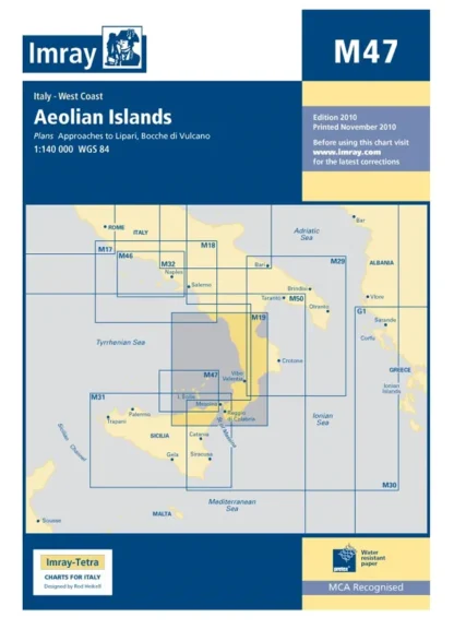 Imray M Chart - Aeolian Islands (M47)