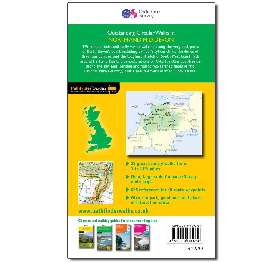 OS Outstanding Circular Walks - Pathfinder Guide - North Devon - Image 2