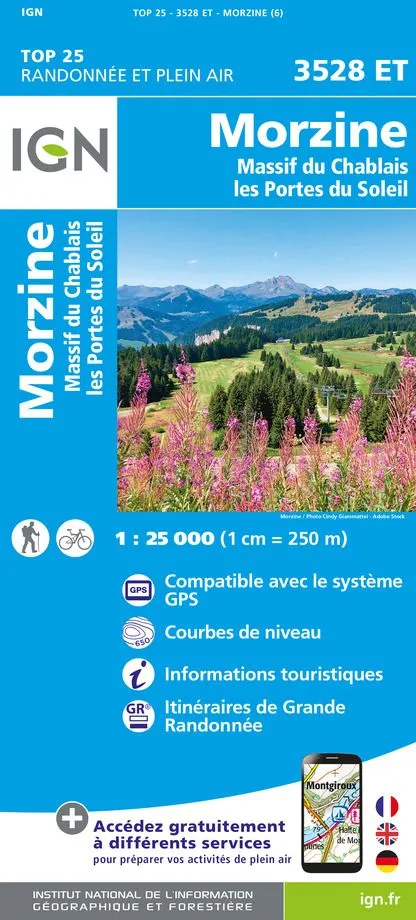 IGN Top 25 - Morzine / Massif du Chablais / Portes du Soleil