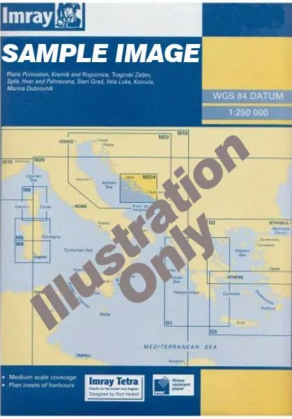 Imray B Chart - Grenada To Tobago & Trinidad Passage (B6 )
