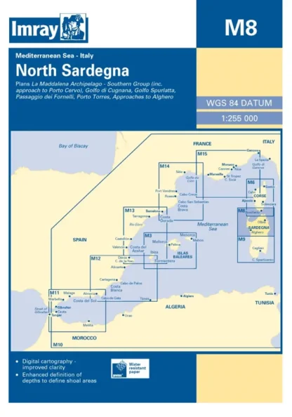 Imray M Chart - North Sardinia (M8 )