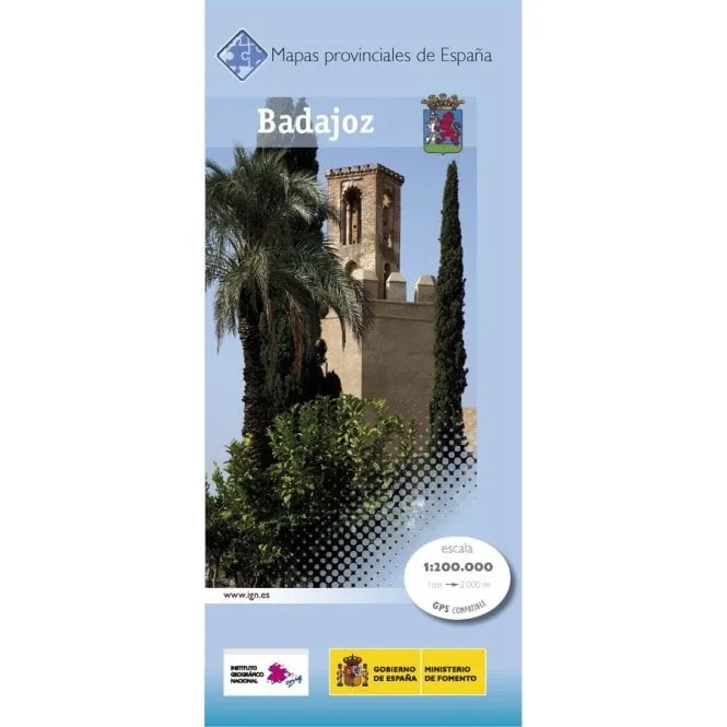 CNIG Spanish Provincial Road Maps (1:200k) - Badajoz