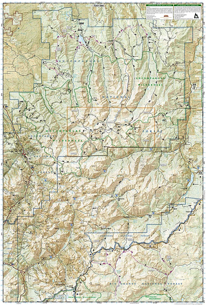 National Geographic - Trails Illustrated Maps - Telluride Silverton - Image 2