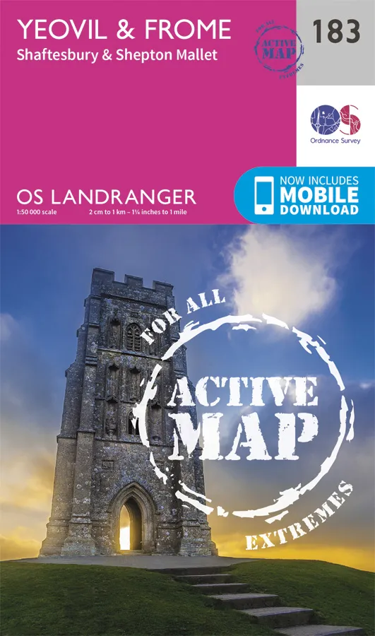 OS Landranger Active - 183 - Yeovil & Frome
