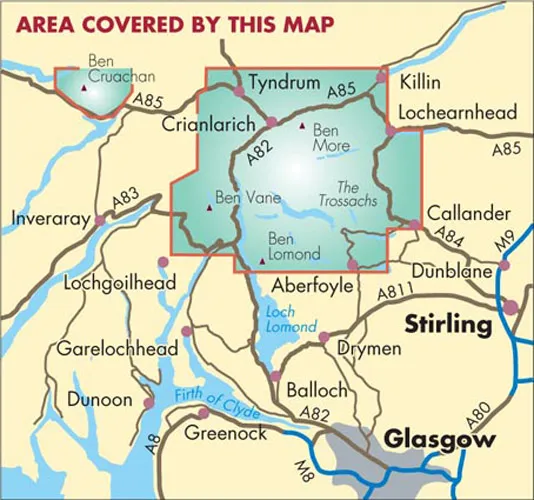 Harvey British Mountain Map - BMC - Southern Highlands - Image 2